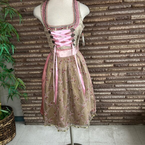 Stockerpoint Alison Pink Corset Tyrol Dirndl Oktorfest NWT Size 34 - Picture 10 of 13